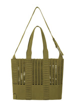 A detail shot of the Good Goods Issey Miyake MOKKO MONO bag.