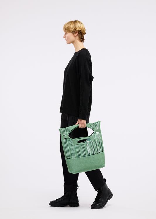 MOKKO TWILL Tote Bag Black x Grey
