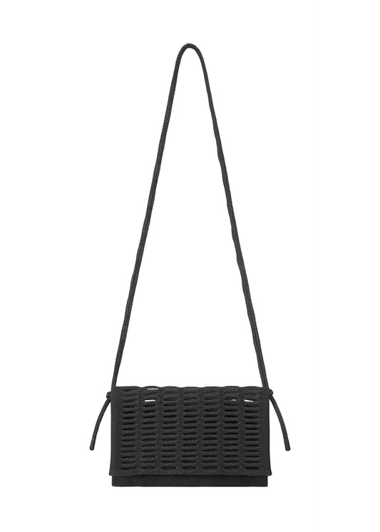 MOKKO TWILL Shoulder Bag Black x Grey