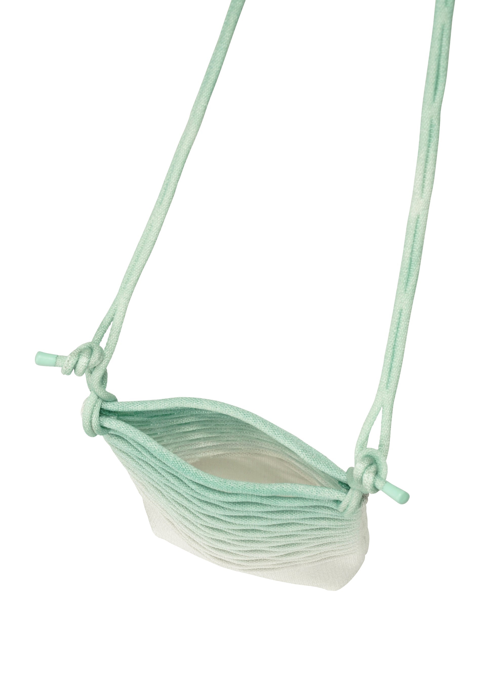A detail shot of the GOOD GOODS ISSEY MIYAKE MOKKO NET GRADATION gg66ag37174os.