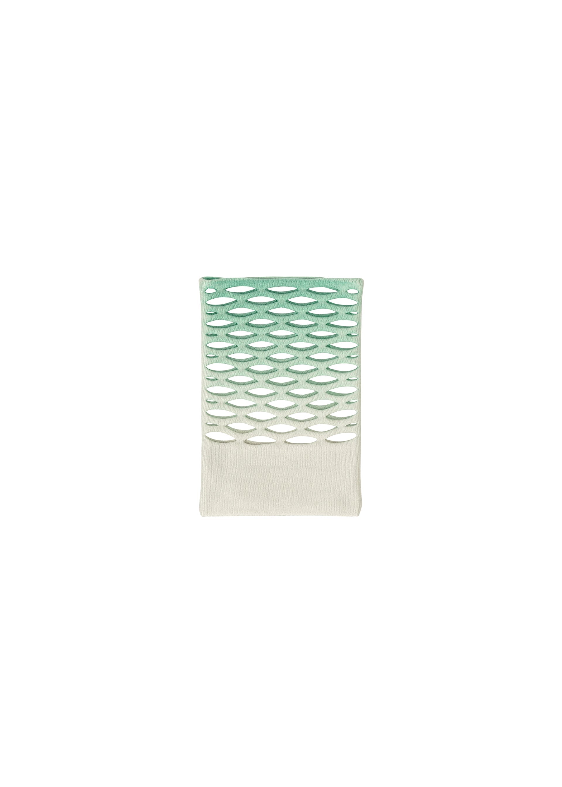 A detail shot of the GOOD GOODS ISSEY MIYAKE MOKKO NET GRADATION gg66ag37174os.