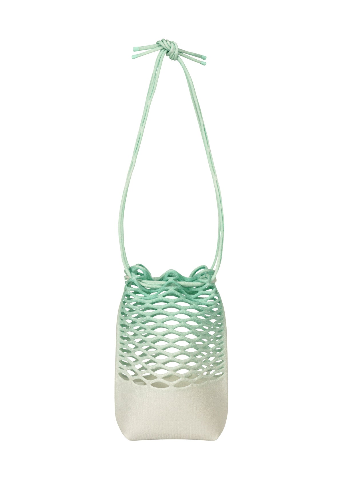 A product shot of the GOOD GOODS ISSEY MIYAKE MOKKO NET GRADATION gg66ag37469os in ice green.