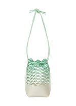A product shot of the GOOD GOODS ISSEY MIYAKE MOKKO NET GRADATION gg66ag37469os in ice green.