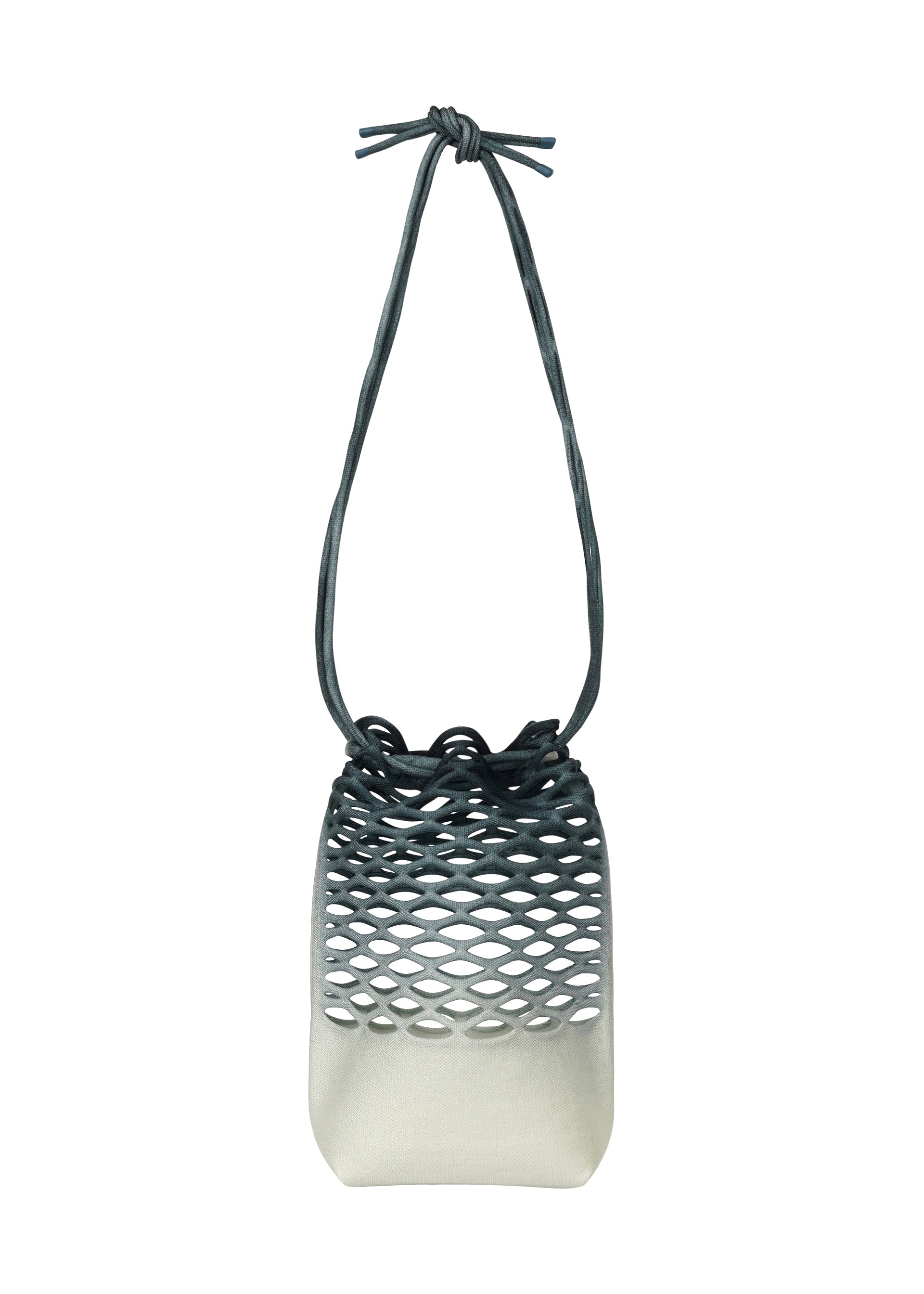 A product shot of the GOOD GOODS ISSEY MIYAKE MOKKO NET GRADATION gg66ag37474os in deep ocean blue.