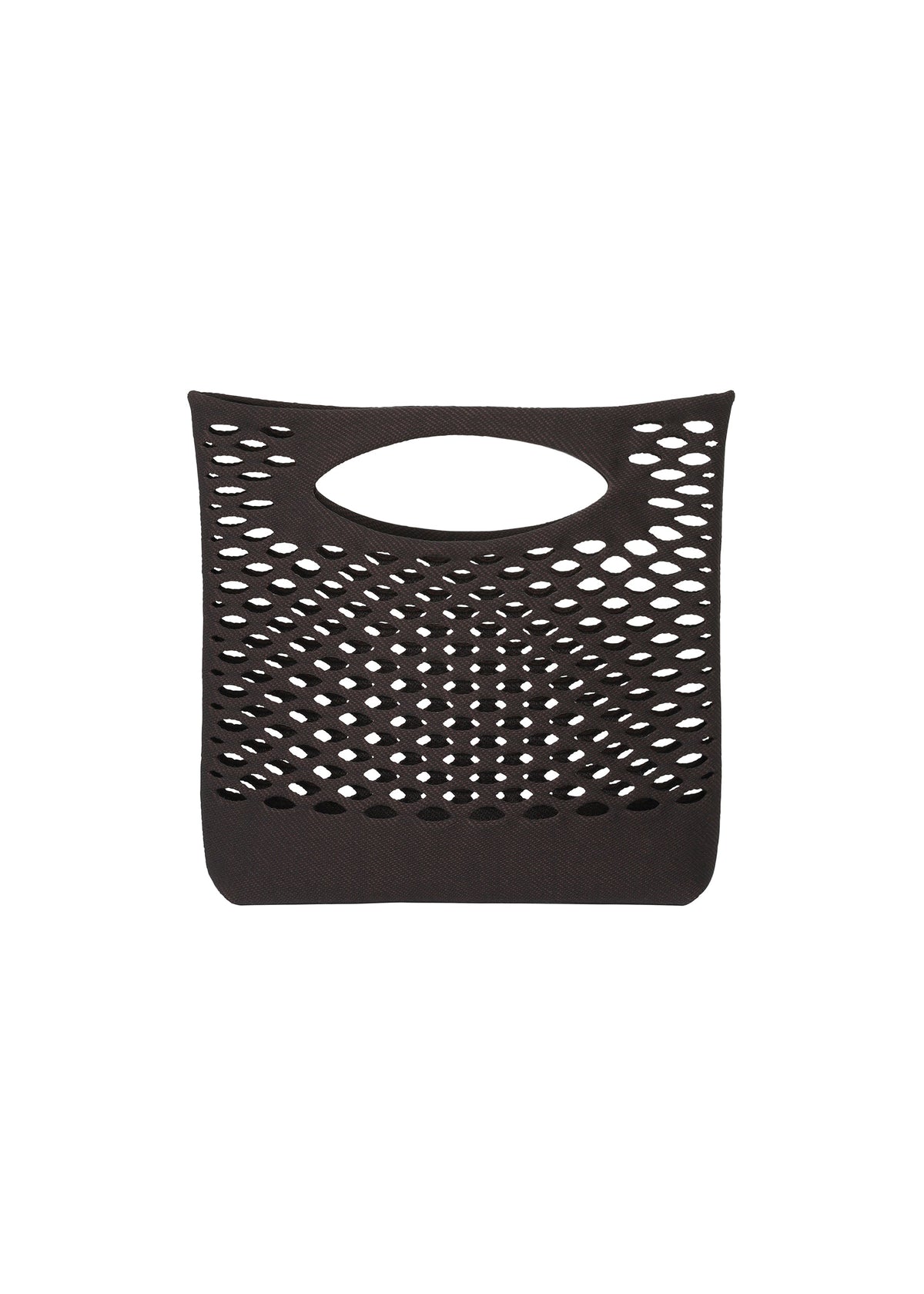 A product shot of the Good Goods Issey Miyake MOKKO BASKET in black x brown (17), recurring_style, restock.