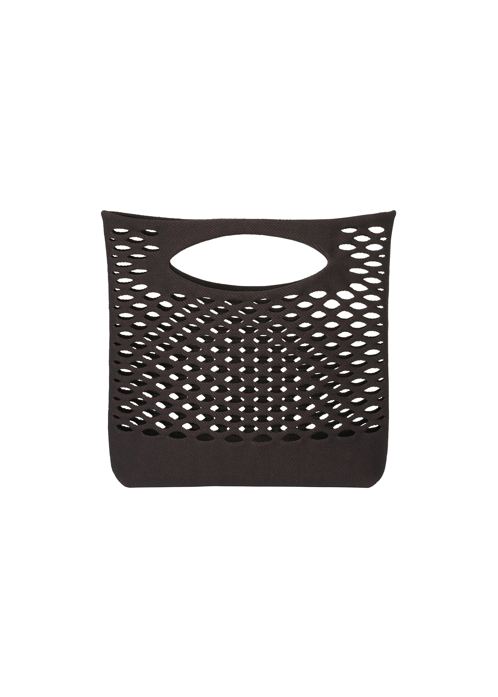 A product shot of the Good Goods Issey Miyake MOKKO BASKET in black x brown (17), recurring_style, restock.