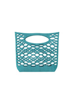A product shot of the Good Goods Issey Miyake MOKKO BASKET in light teal blue x marine blue (77), recurring_style, restock.