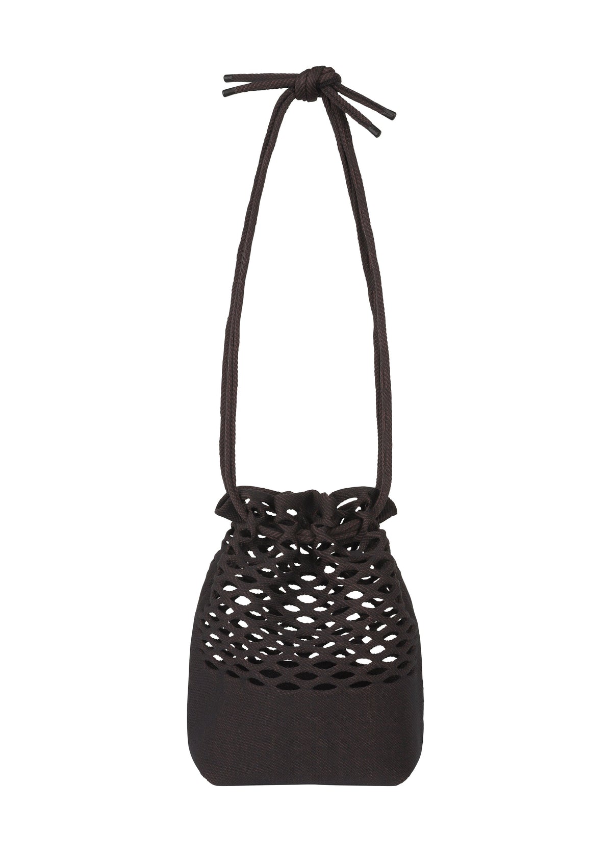 A product shot of the Good Goods Issey Miyake MOKKO BASKET in black x brown (17), recurring_style, restock.