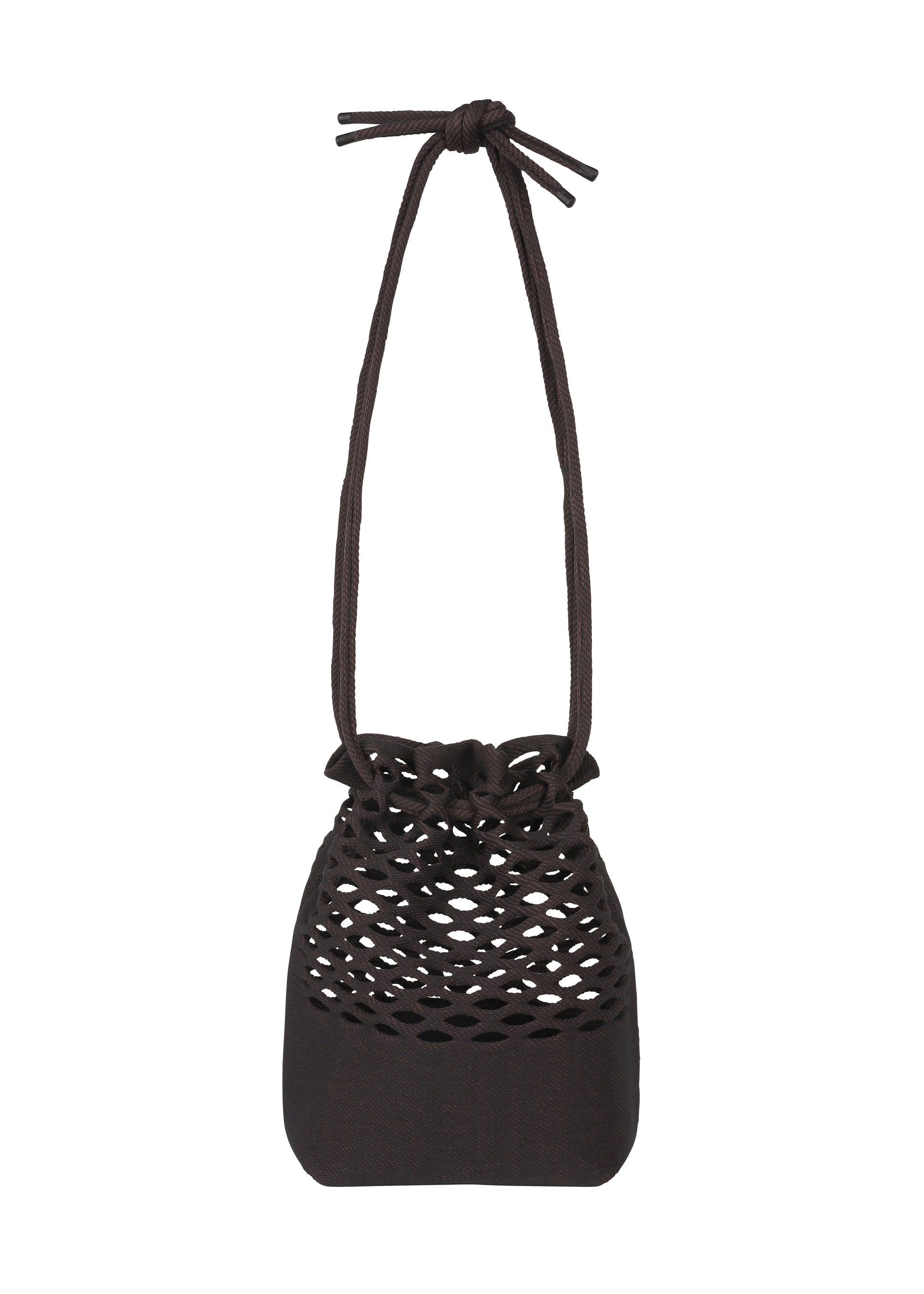 A product shot of the Good Goods Issey Miyake MOKKO BASKET in black x brown (17), recurring_style, restock.