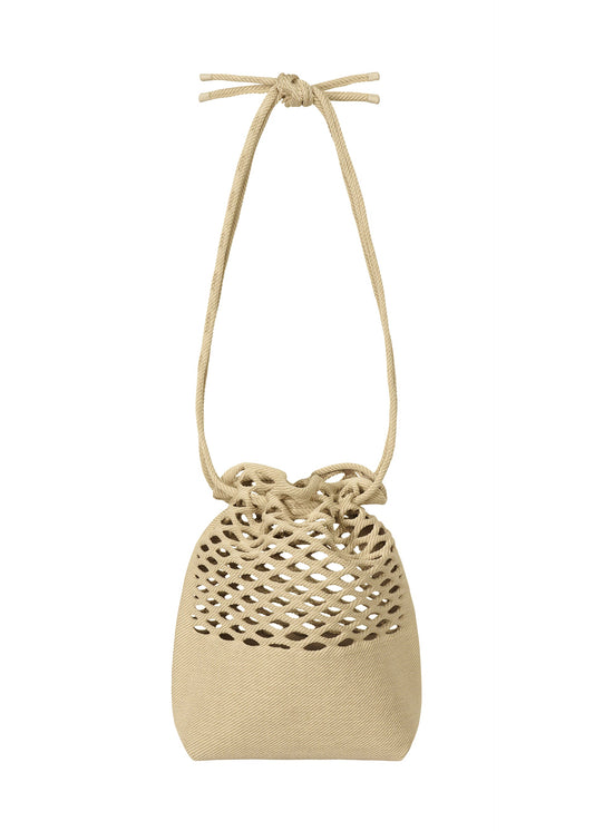 A product shot of the Good Goods Issey Miyake MOKKO BASKET in cream x dark beige (46), recurring_style, restock.