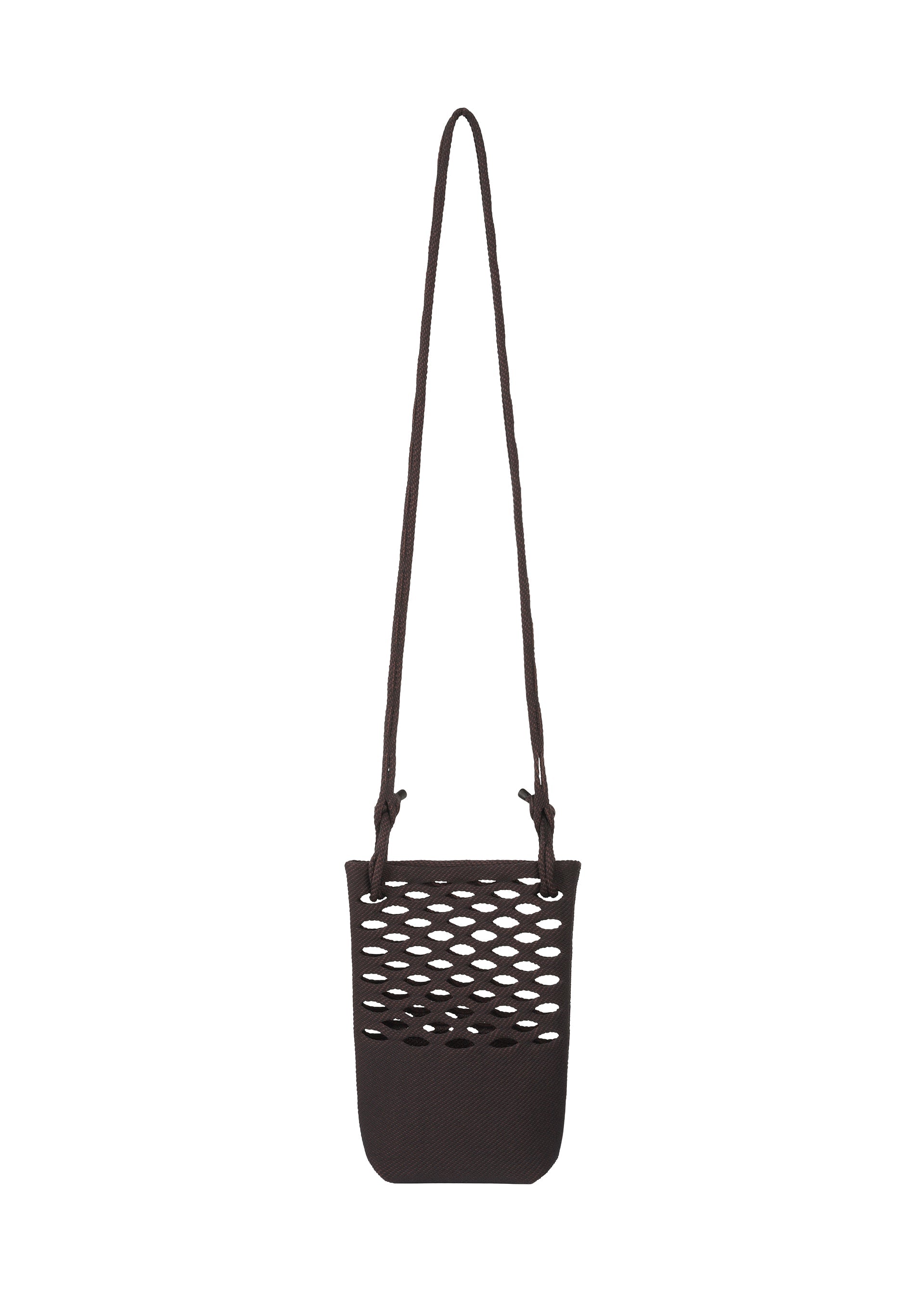 A product shot of the Good Goods Issey Miyake MOKKO BASKET in black x brown (17), recurring_style, restock.