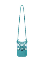 A product shot of the Good Goods Issey Miyake MOKKO BASKET in light teal blue x marine blue (77), recurring_style, restock.