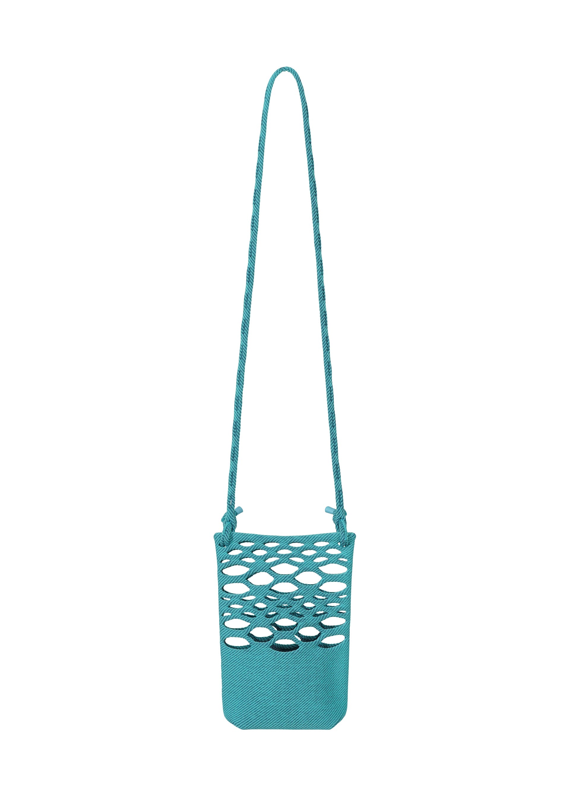 A product shot of the Good Goods Issey Miyake MOKKO BASKET in light teal blue x marine blue (77), recurring_style, restock.