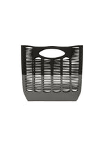 A product shot of the GOOD GOODS ISSEY MIYAKE MOKKO BI-COLOR bag in black×gray.