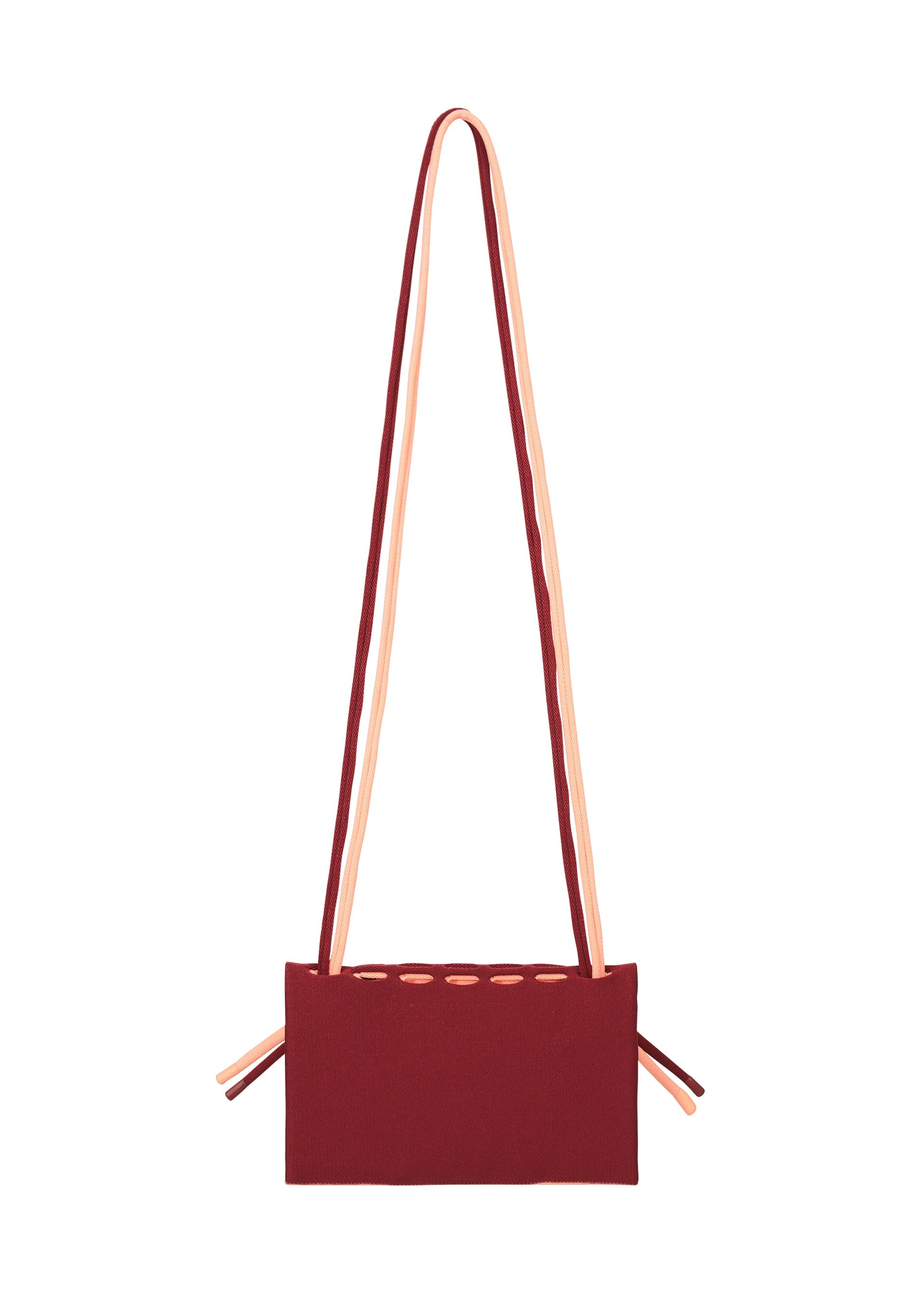 A detail shot of the GOOD GOODS ISSEY MIYAKE MOKKO BI-COLOR bag.