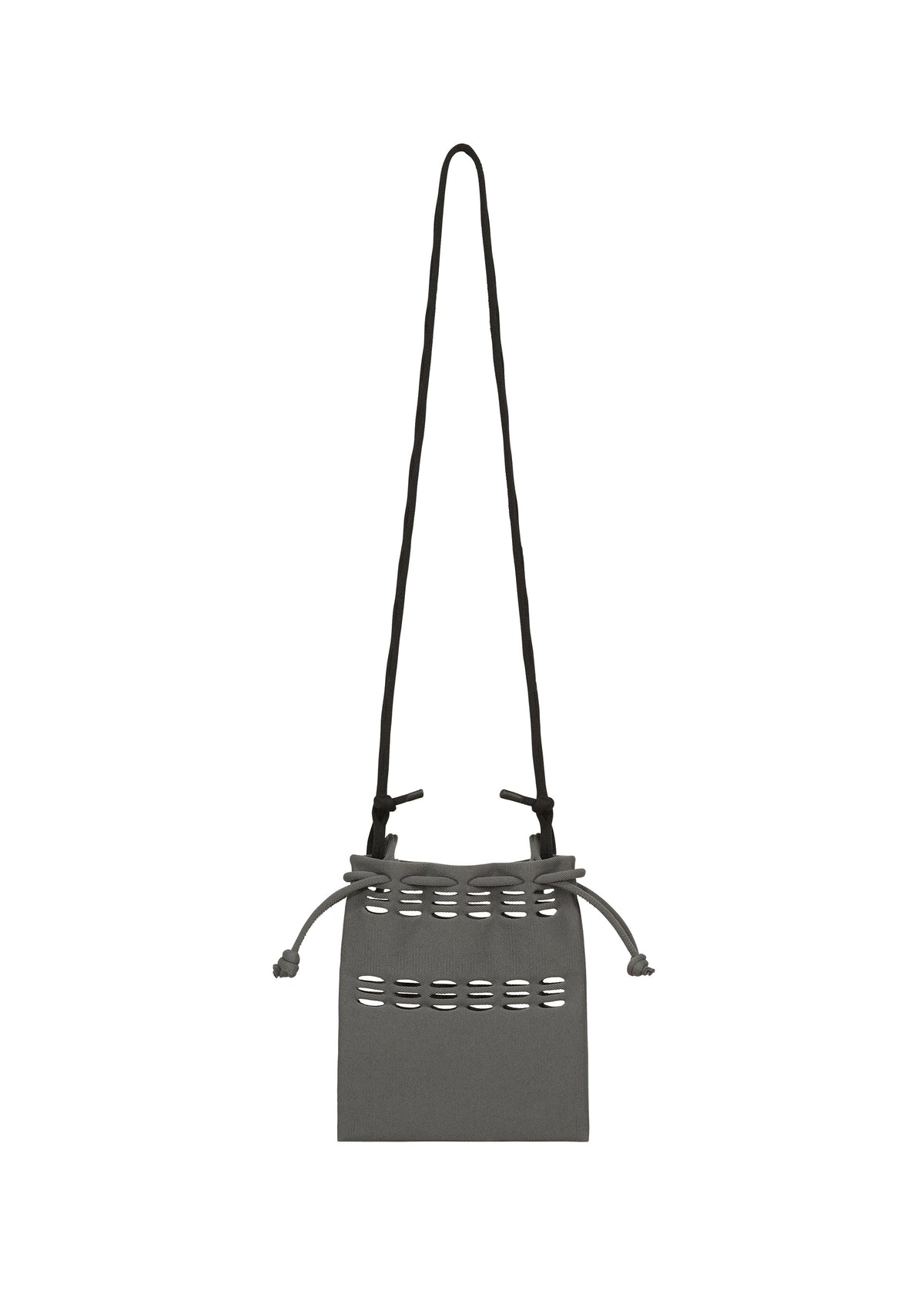 A detail shot of the GOOD GOODS ISSEY MIYAKE MOKKO POCKET BI-COLOR bag.