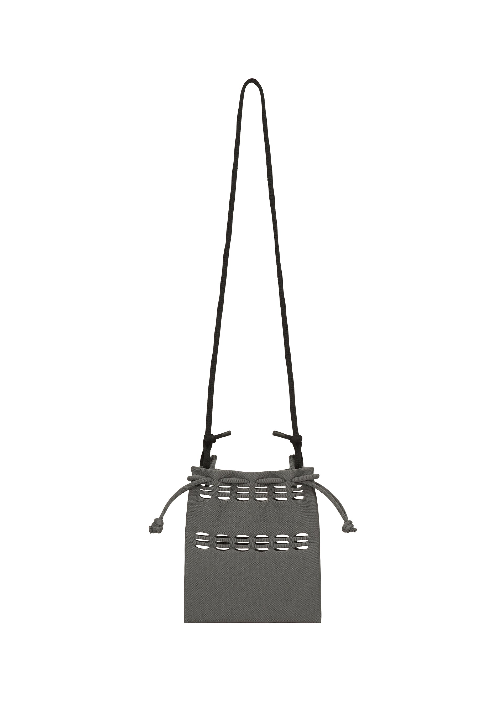 A detail shot of the GOOD GOODS ISSEY MIYAKE MOKKO POCKET BI-COLOR bag.
