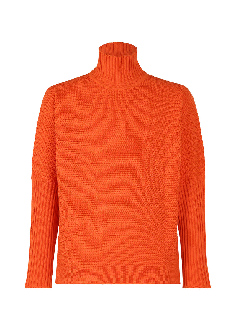 RUSTIC KNIT Top Powerful Orange