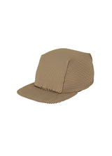 PLEATS CAP Hat Light Mocha Brown