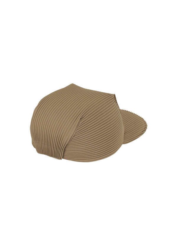 PLEATS CAP Hat Light Mocha Brown