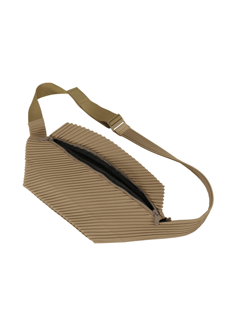 PLEATS CROSSBODY Bag Light Mocha Brown