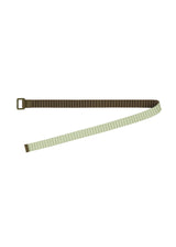 PLEATS BELT Belt Olive Khaki x Light Green