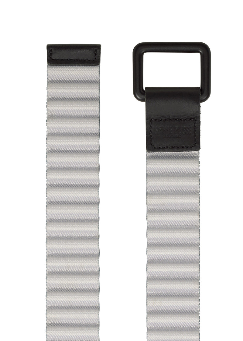 PLEATS BELT Belt Charcoal x Light Grey