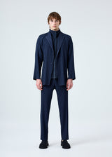 BOX PLEATS ENSEMBLE Jacket Navy