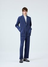 TAILORED PLEATS 2 Jacket Blue Charcoal