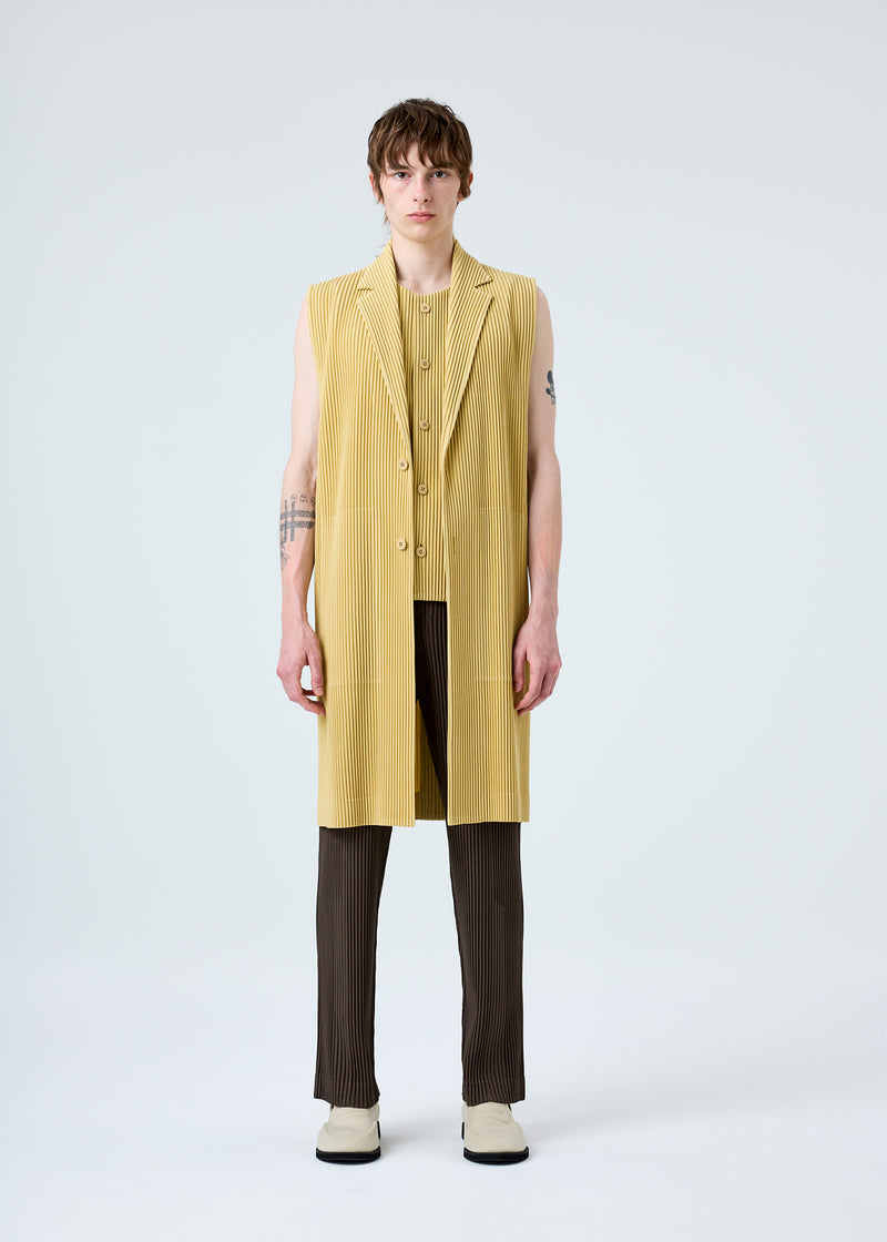 TAILORED PLEATS 1 Vest Dark Khaki