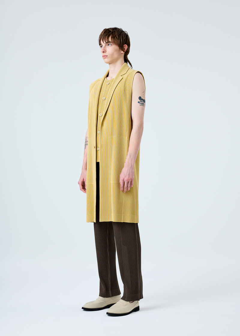 TAILORED PLEATS 1 Vest Mustard Yellow