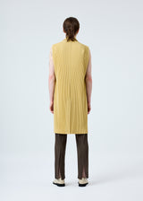 TAILORED PLEATS 1 Vest Mustard Yellow