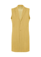 TAILORED PLEATS 1 Vest Mustard Yellow