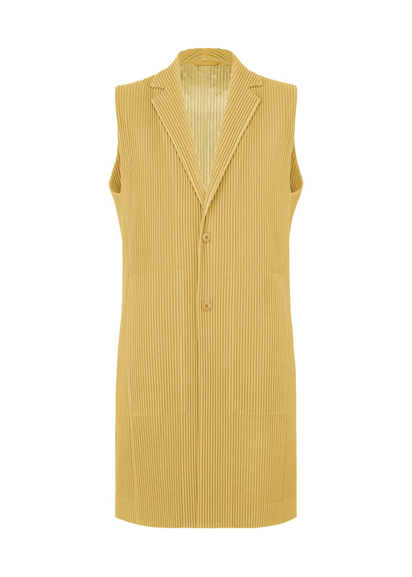 TAILORED PLEATS 1 Vest Mustard Yellow