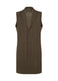 TAILORED PLEATS 1 Vest Dark Khaki