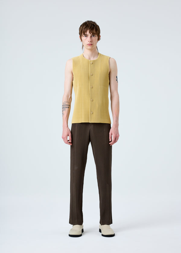 TAILORED PLEATS 1 Vest Mustard Yellow