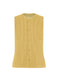 TAILORED PLEATS 1 Vest Mustard Yellow