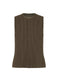 TAILORED PLEATS 1 Vest Dark Khaki