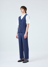 TAILORED PLEATS 2 Vest Blue Charcoal