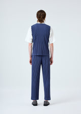 TAILORED PLEATS 2 Vest Blue Charcoal