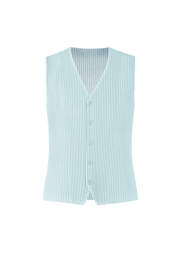 TAILORED PLEATS 2 Vest Light Blue