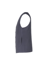 TAILORED PLEATS 2 Vest Blue Charcoal