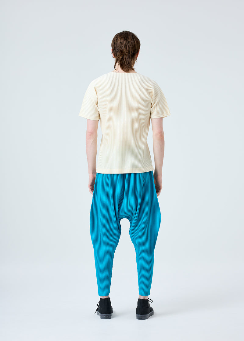 COLORFUL PLEATS BOTTOMS Trousers Turquoise Blue