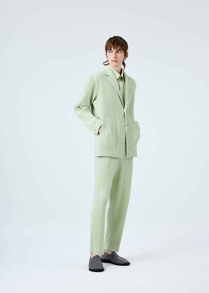 TAILORED PLEATS 1 Trousers Light Jade Green