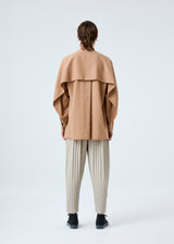 COLOR PLEATS Trousers Linen Beige