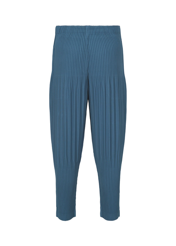 COLOR PLEATS Trousers Iron Blue