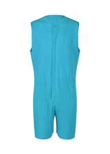 COLORFUL PLEATS BOTTOMS Jumpsuit Turquoise Blue