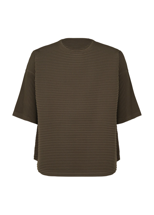 HORIZON PLEATS 1 Top Dark Khaki