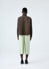 HORIZON PLEATS 1 Top Dark Khaki