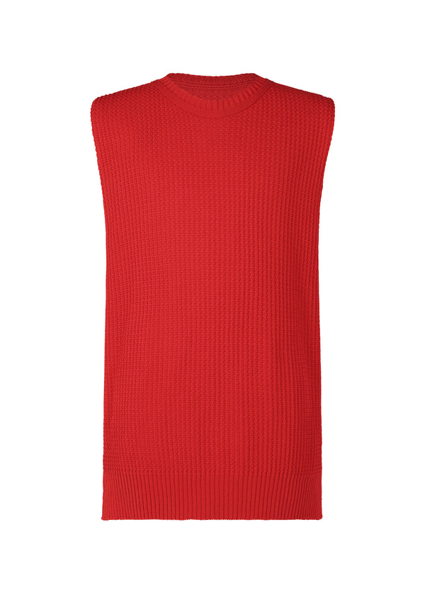 COMMON KNIT Vest Red